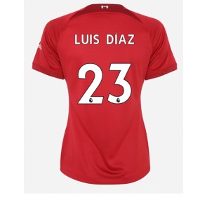 Liverpool Luis Diaz #23 kläder Kvinnor 2022-23 Hemmatröja Kortärmad